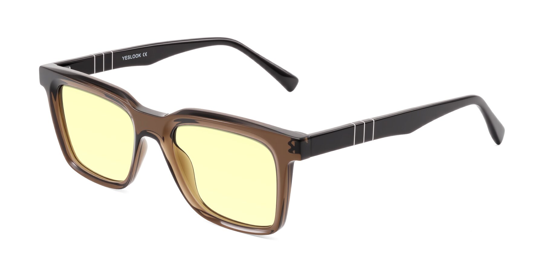Angle of Itasca in Brown with Light Yellow Tinted Lenses