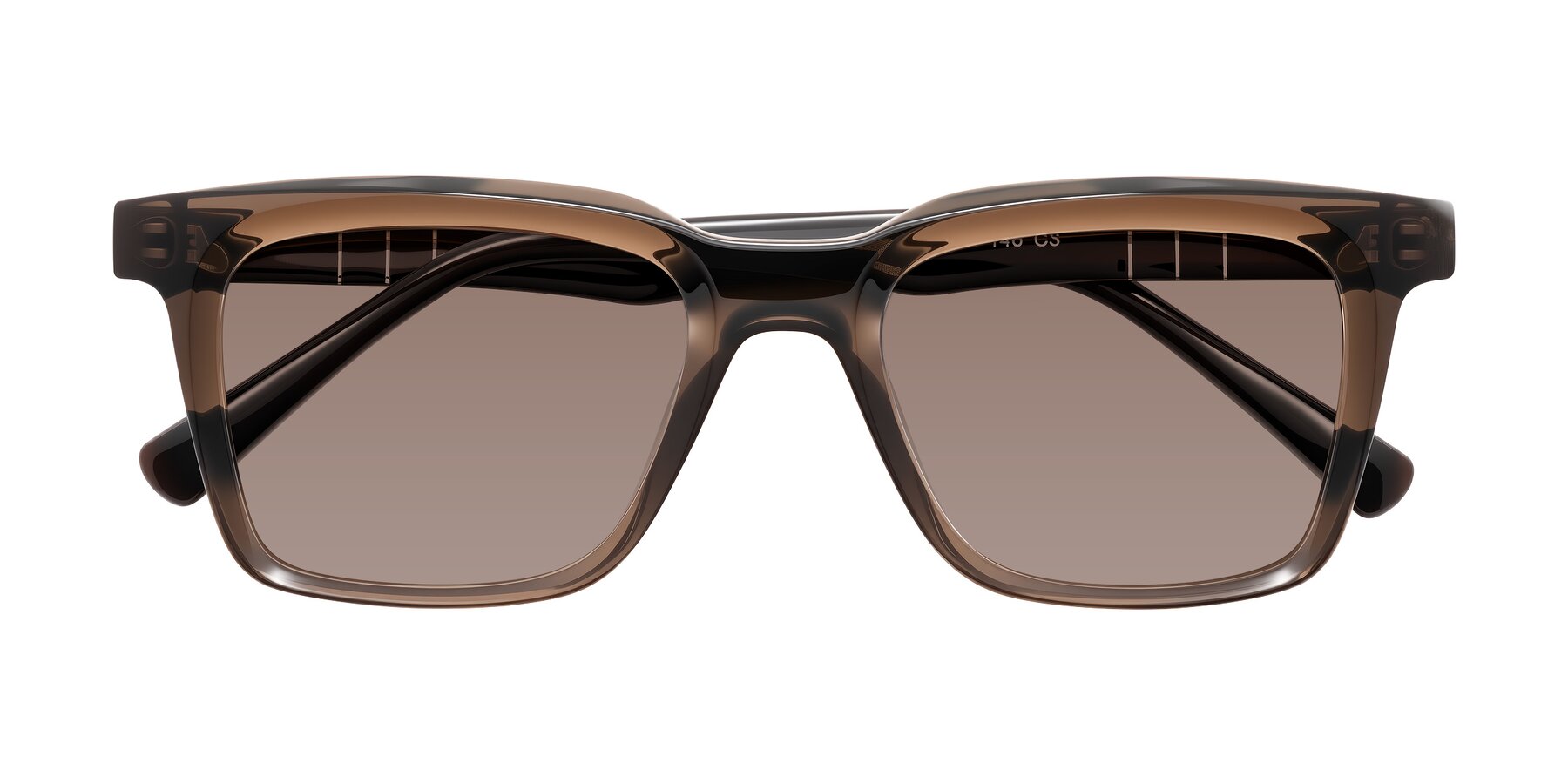 Folded Front of Itasca in Brown with Medium Brown Tinted Lenses