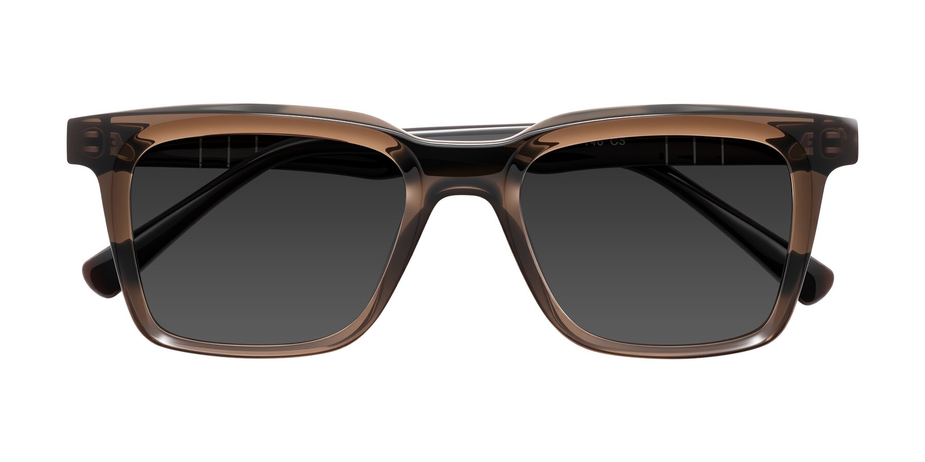 Folded Front of Itasca in Brown with Gray Tinted Lenses