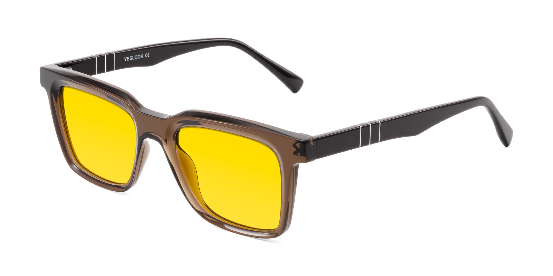 Angle of Itasca in Brown with Yellow Tinted Lenses