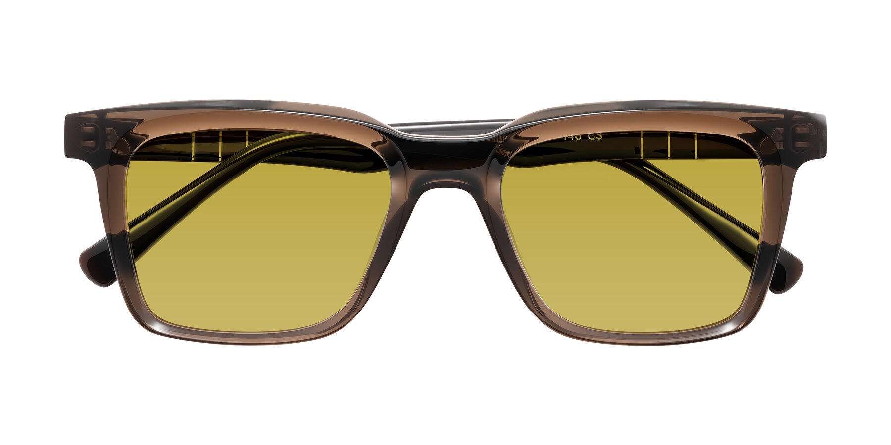 Folded Front of Itasca in Brown with Champagne Tinted Lenses
