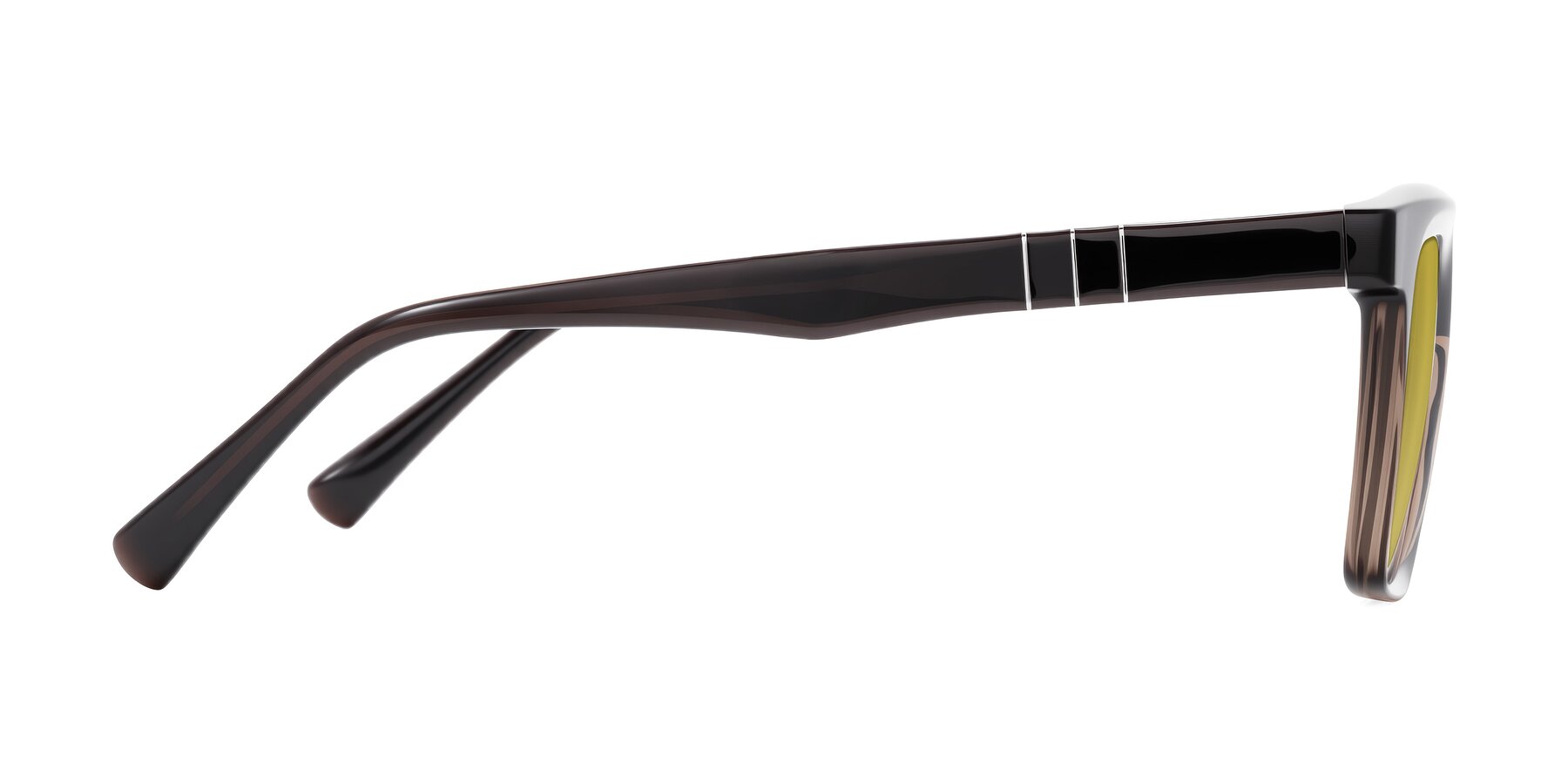 Side of Itasca in Brown with Champagne Tinted Lenses