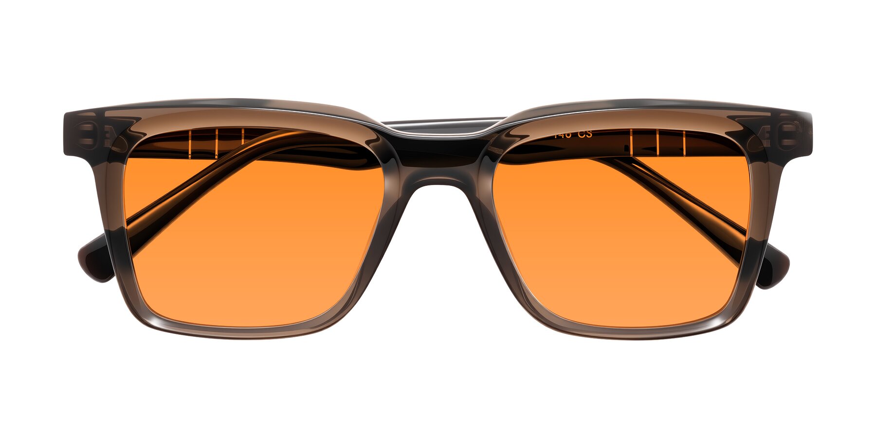 Folded Front of Itasca in Brown with Orange Tinted Lenses