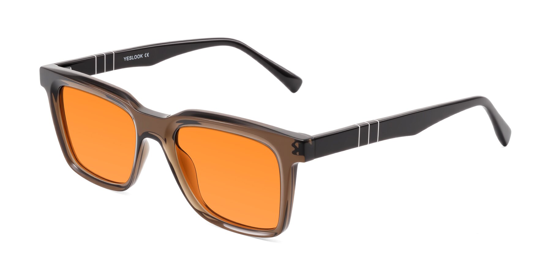 Angle of Itasca in Brown with Orange Tinted Lenses