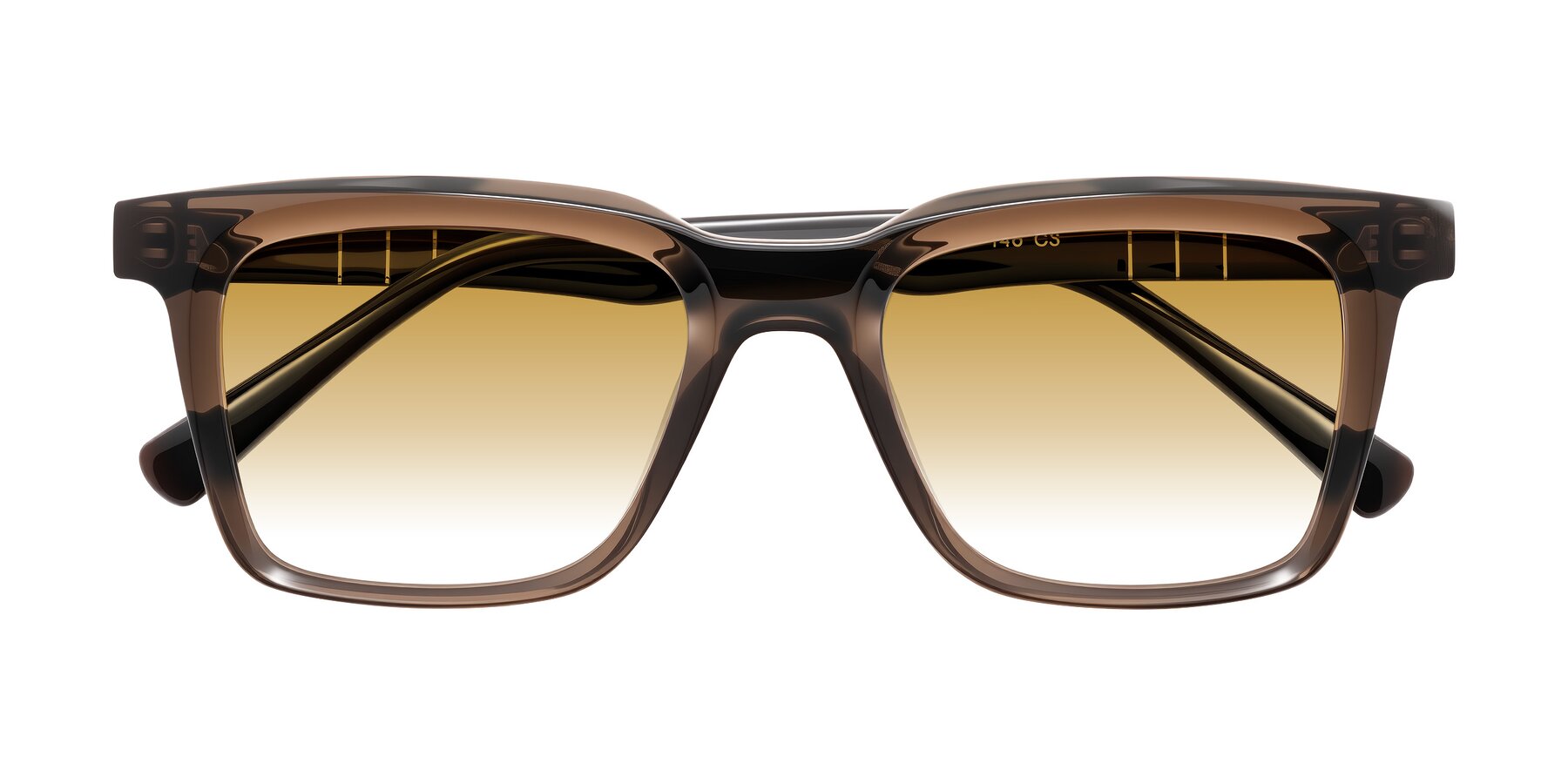 Folded Front of Itasca in Brown with Champagne Gradient Lenses