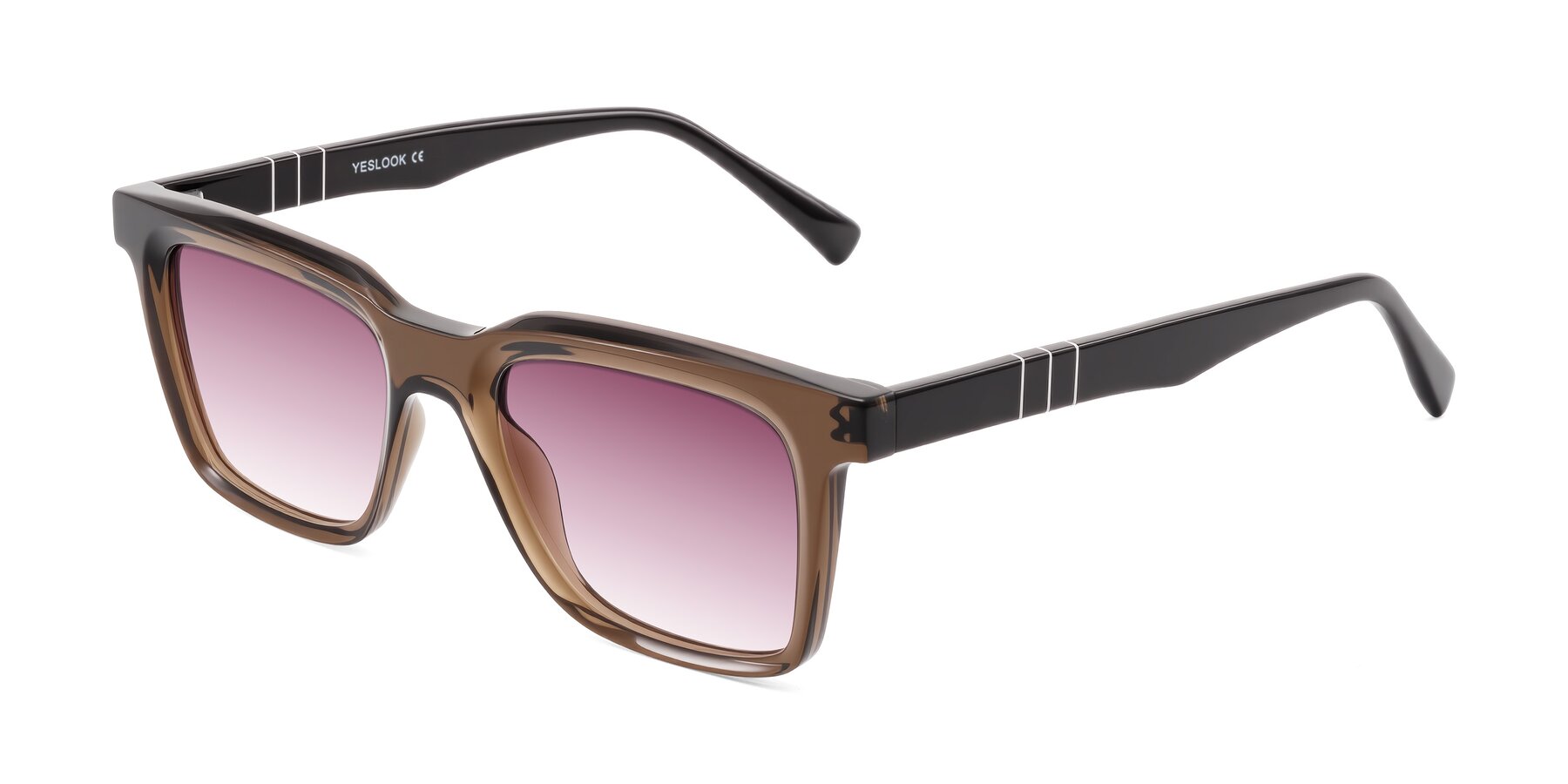 Angle of Itasca in Brown with Wine Gradient Lenses