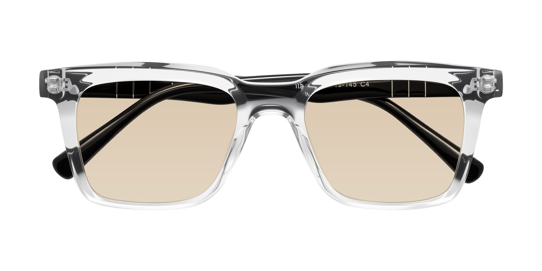 Folded Front of Itasca in Clear/Black with Light Brown Tinted Lenses