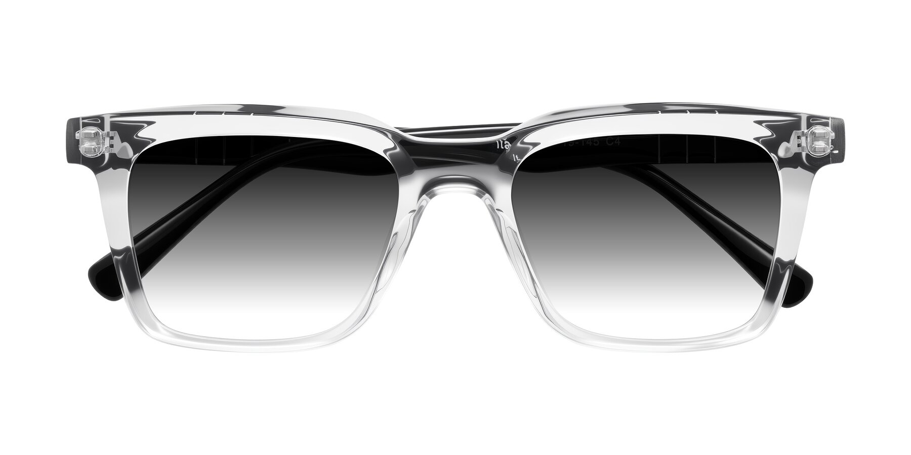 Folded Front of Itasca in Clear/Black with Gray Gradient Lenses