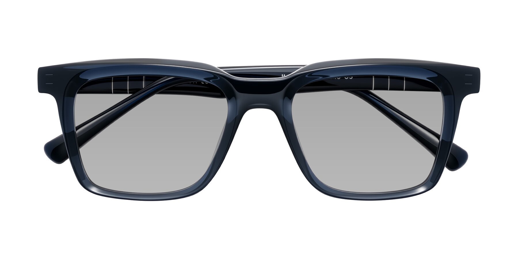 Folded Front of Itasca in Dark Navy with Light Gray Tinted Lenses