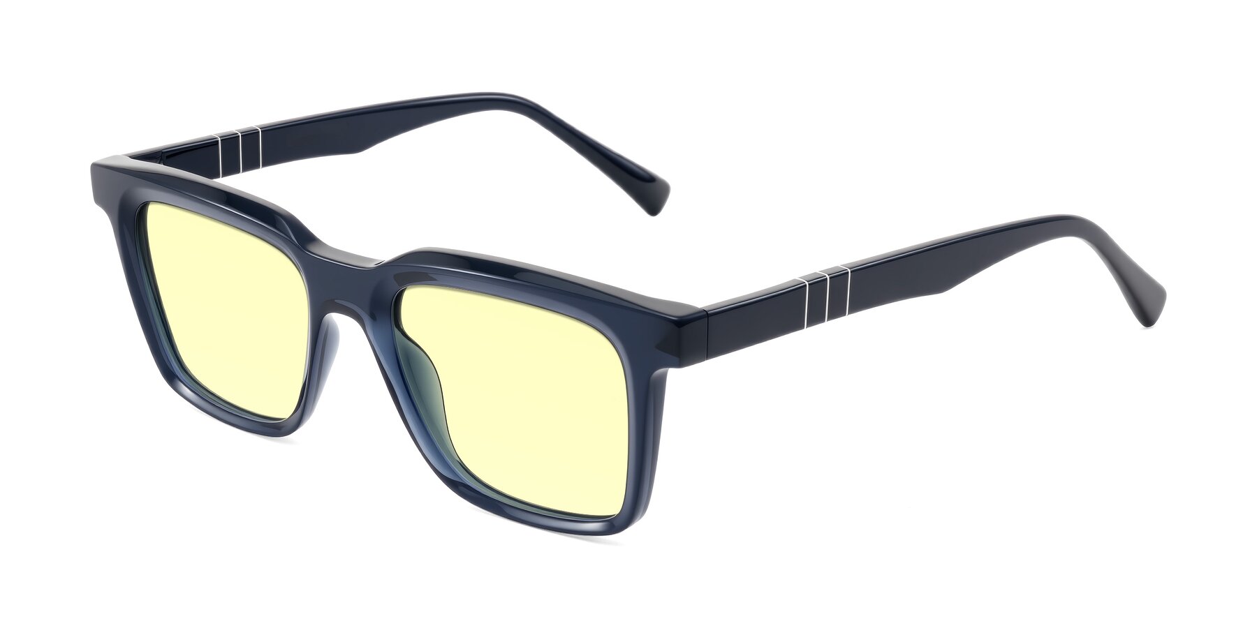 Angle of Itasca in Dark Navy with Light Yellow Tinted Lenses