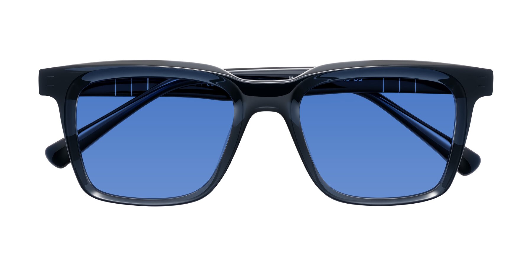 Folded Front of Itasca in Dark Navy with Blue Tinted Lenses