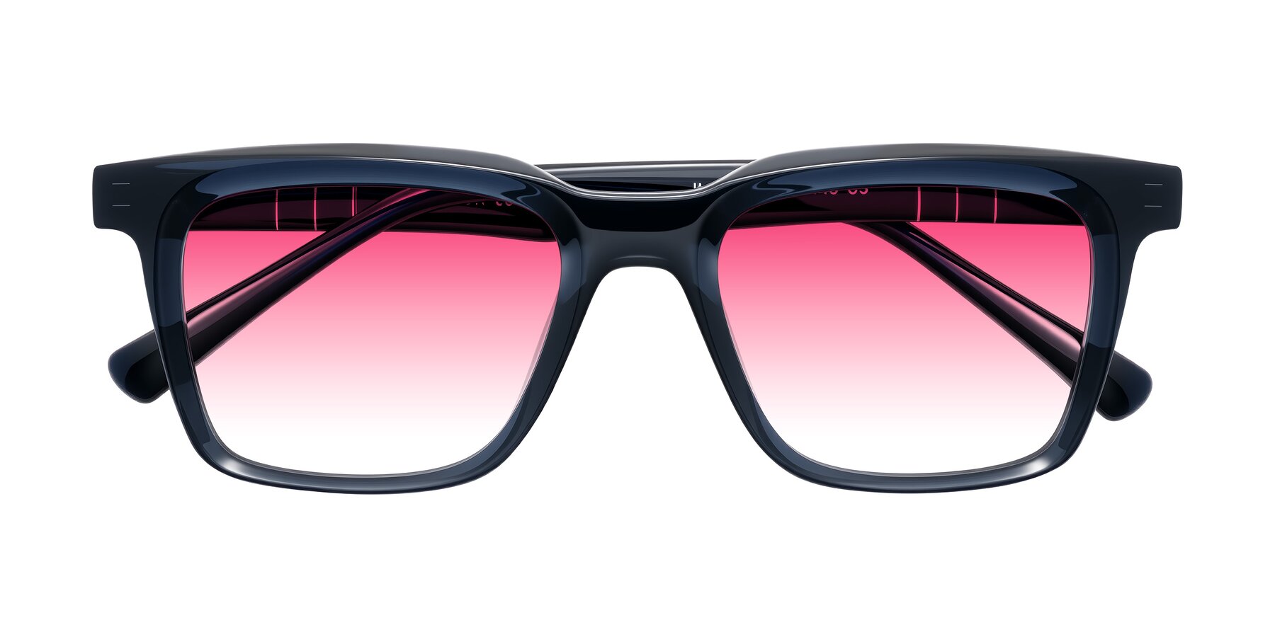 Folded Front of Itasca in Dark Navy with Pink Gradient Lenses