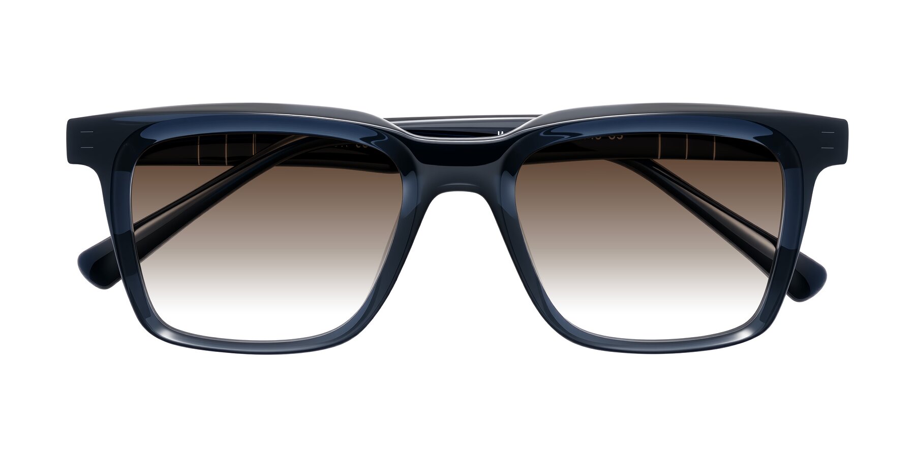 Folded Front of Itasca in Dark Navy with Brown Gradient Lenses