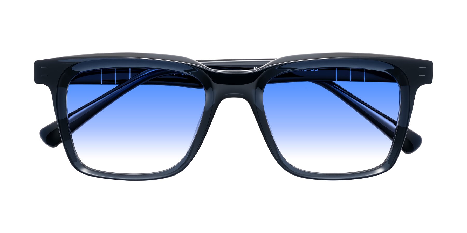Folded Front of Itasca in Dark Navy with Blue Gradient Lenses