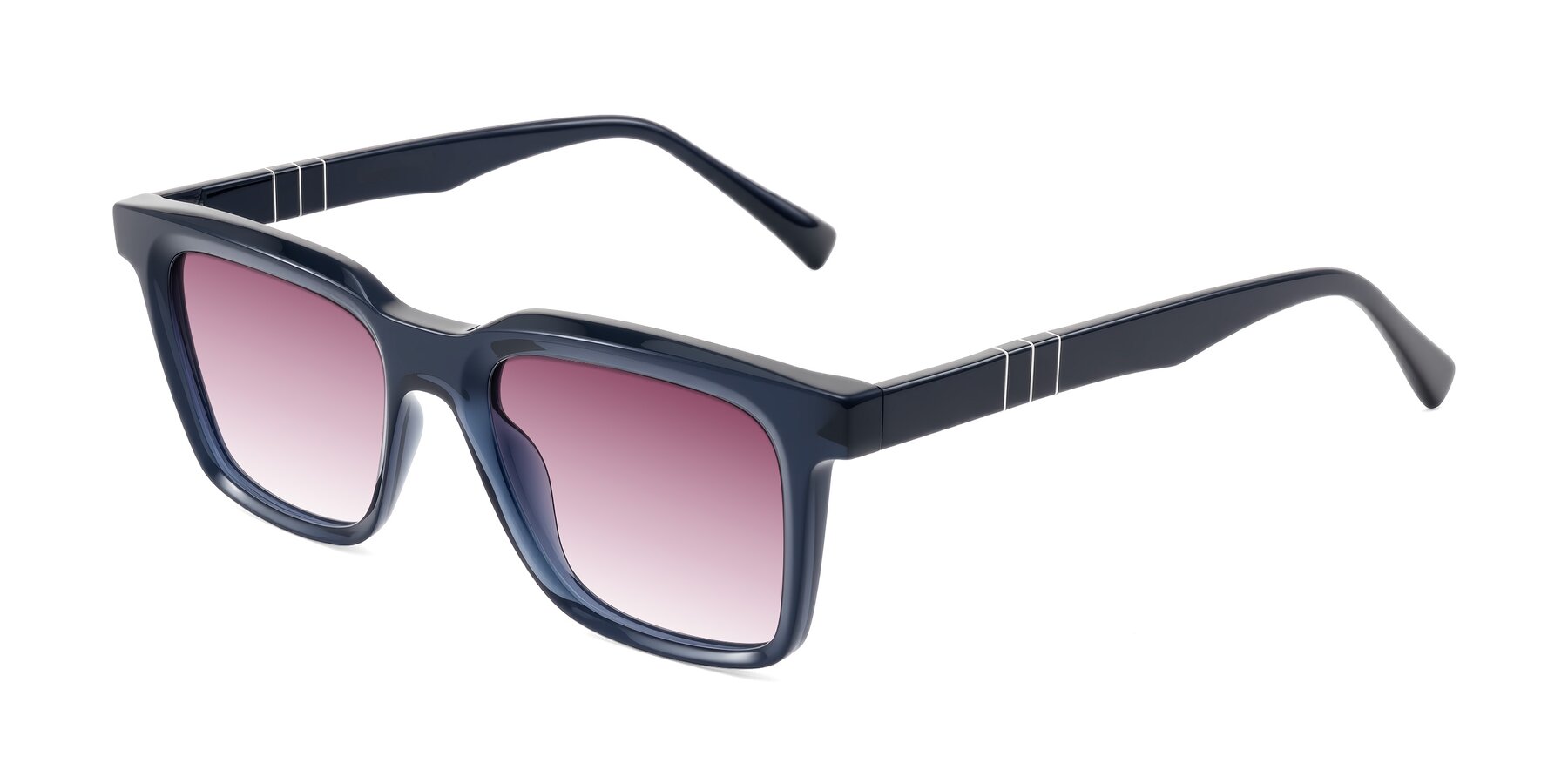 Angle of Itasca in Dark Navy with Wine Gradient Lenses