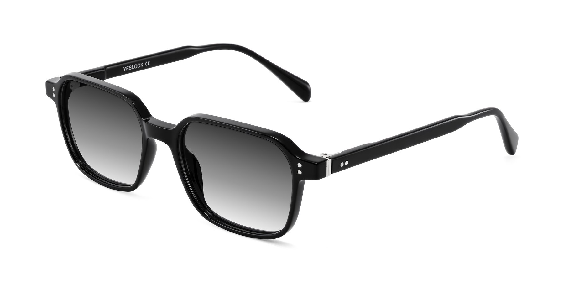 Angle of Schwedts in Black with Gray Gradient Lenses
