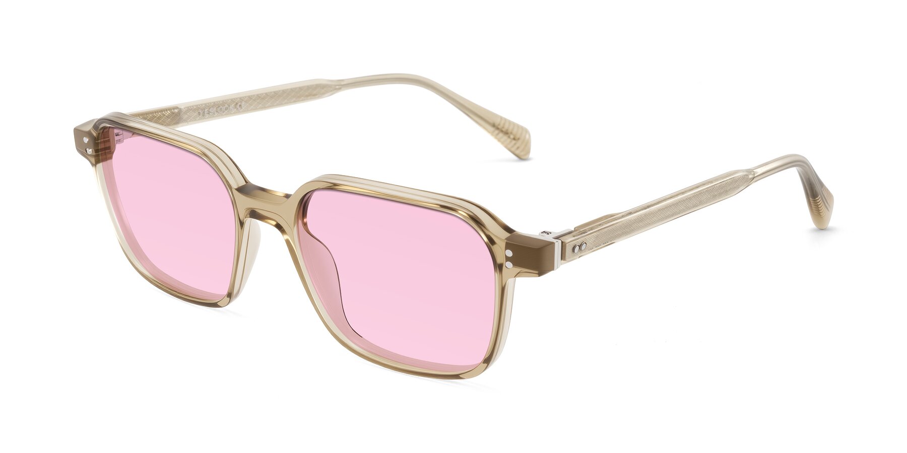 Angle of Schwedts in Champagne with Light Pink Tinted Lenses