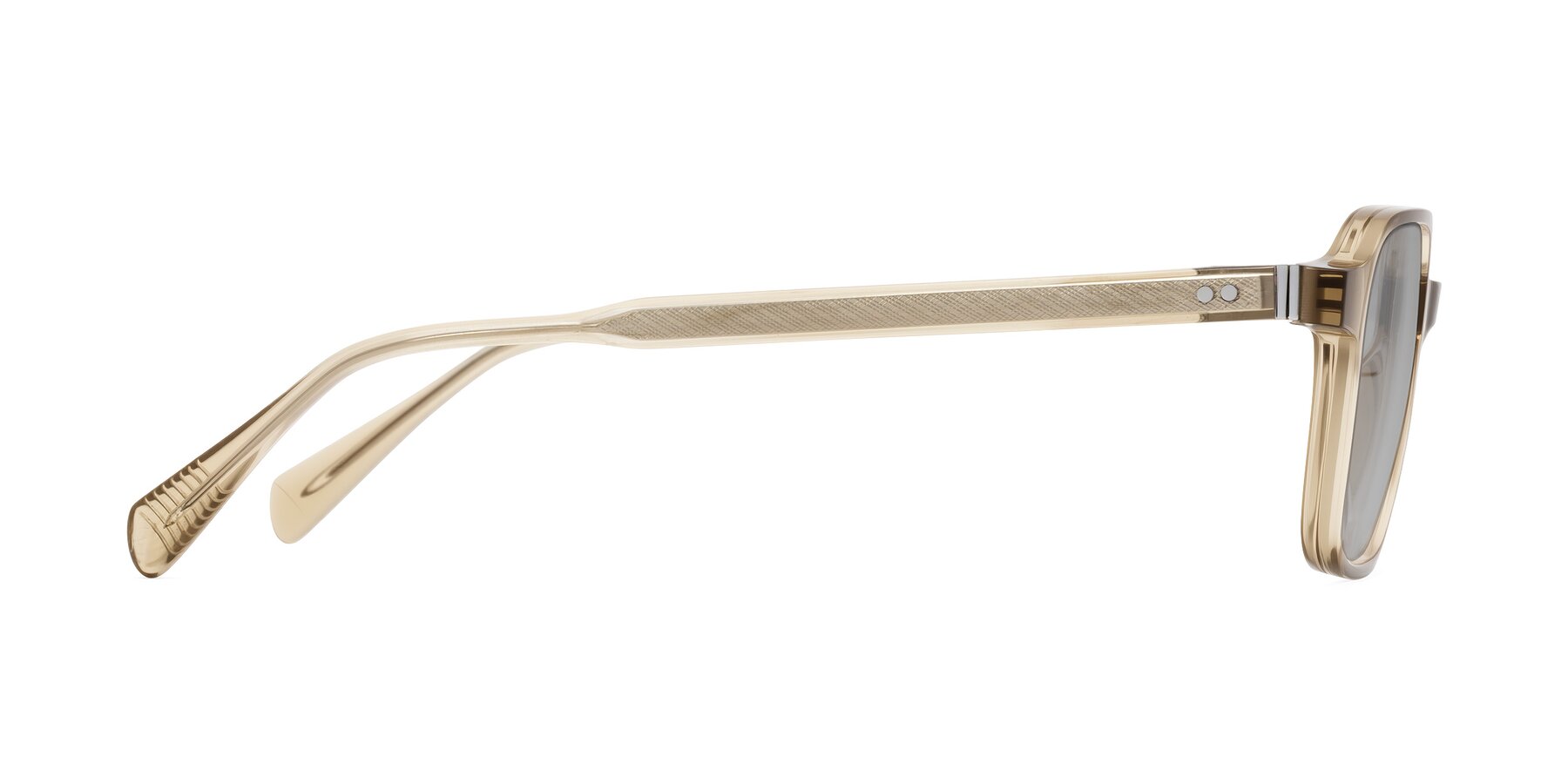 Side of Schwedts in Champagne with Light Gray Tinted Lenses