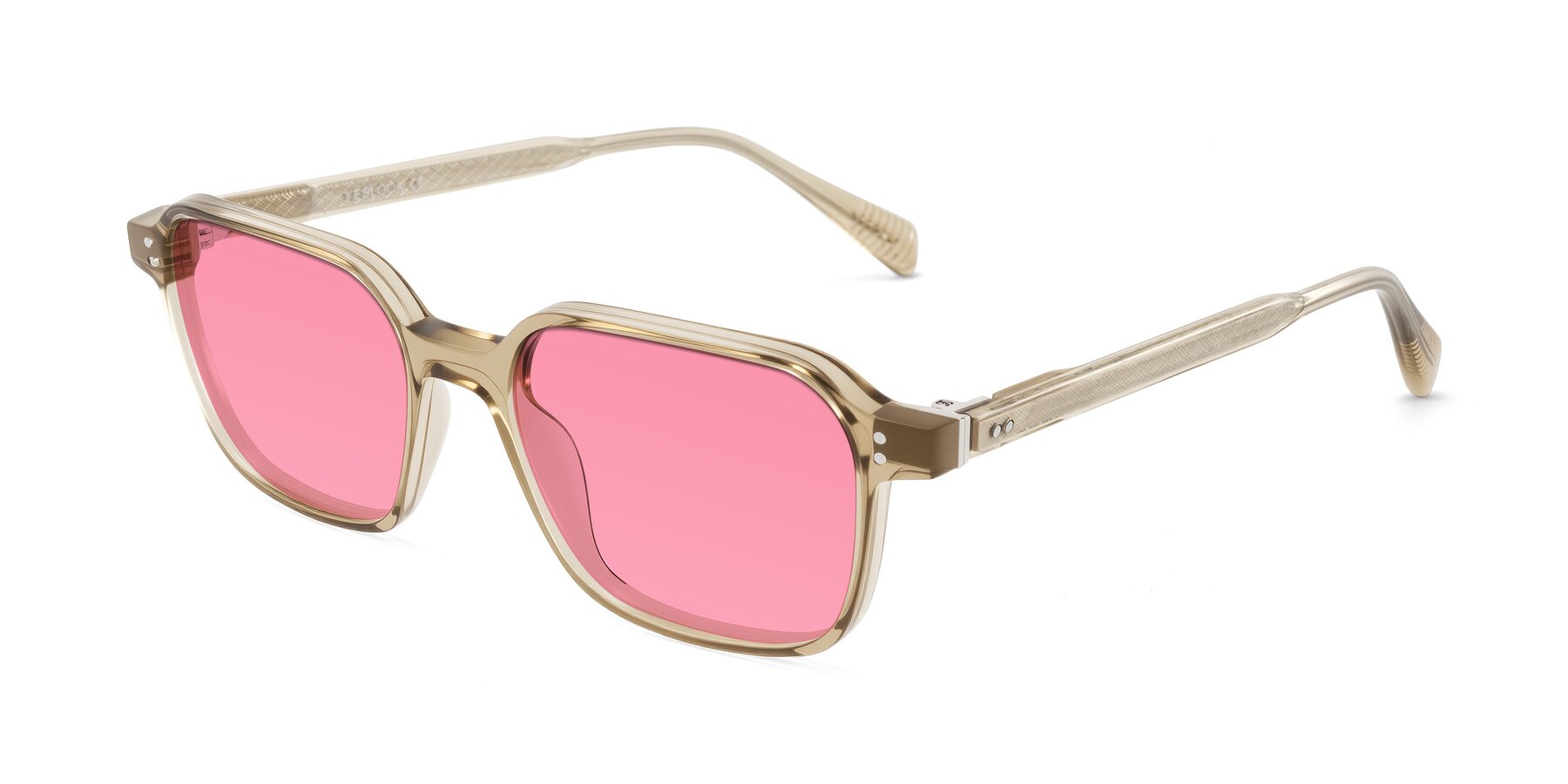 Angle of Schwedts in Champagne with Pink Tinted Lenses