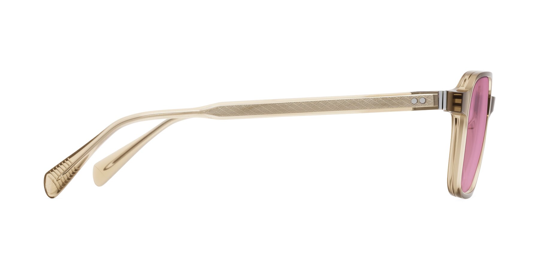 Side of Schwedts in Champagne with Medium Wine Tinted Lenses