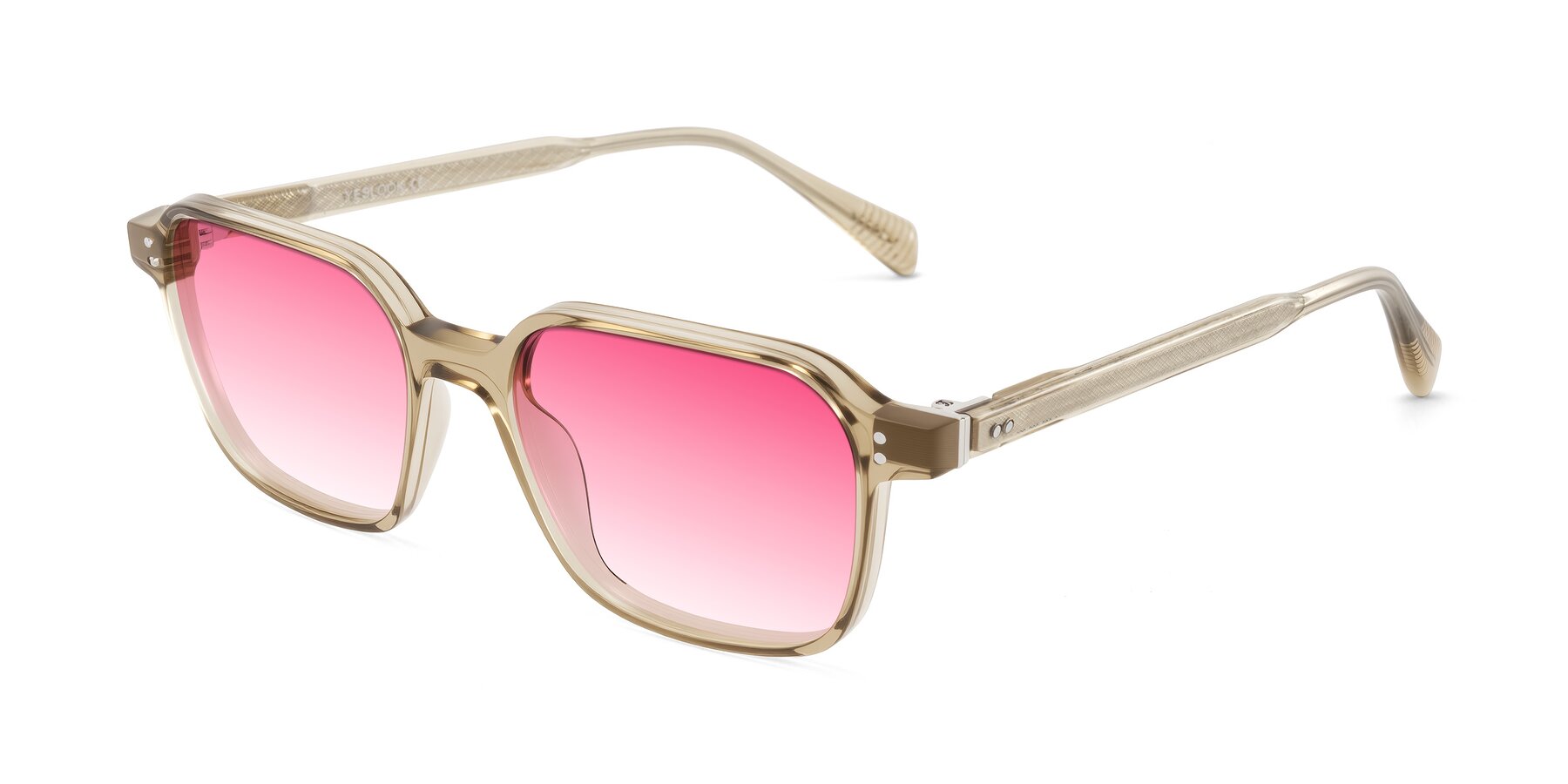 Angle of Schwedts in Champagne with Pink Gradient Lenses