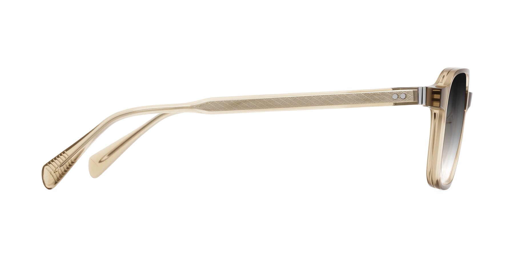 Side of Schwedts in Champagne with Gray Gradient Lenses