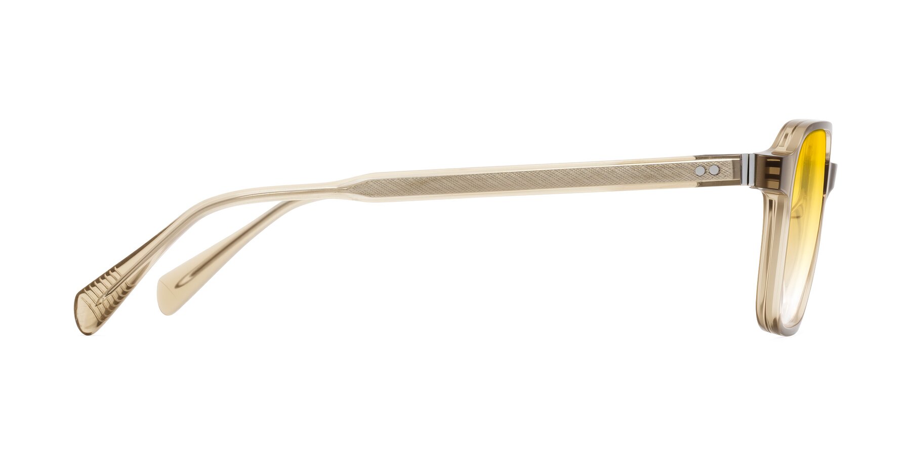 Side of Schwedts in Champagne with Yellow Gradient Lenses