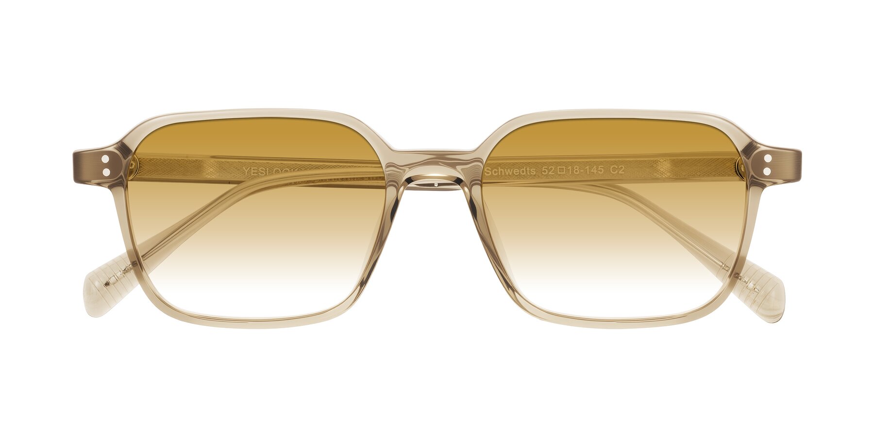 Folded Front of Schwedts in Champagne with Champagne Gradient Lenses