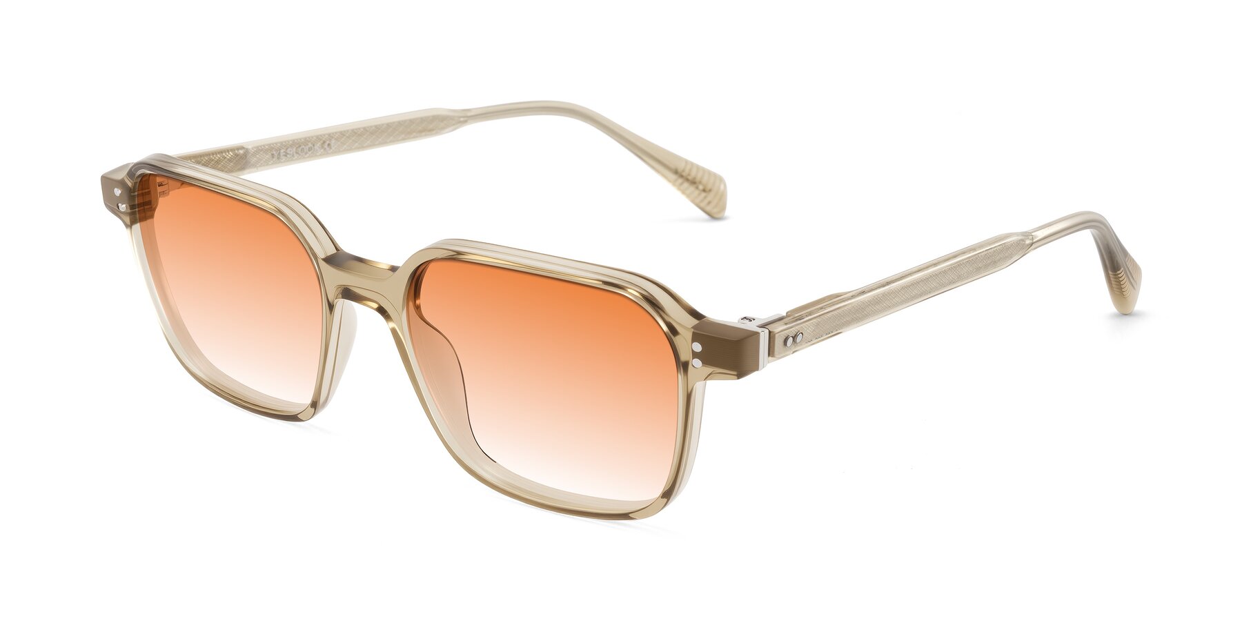 Angle of Schwedts in Champagne with Orange Gradient Lenses