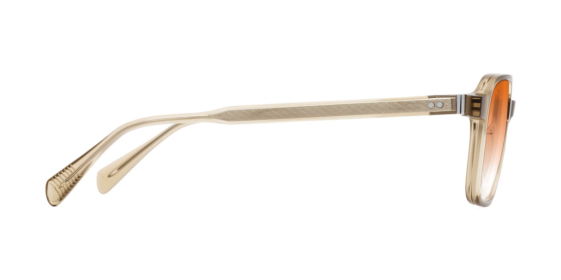 Side of Schwedts in Champagne with Orange Gradient Lenses