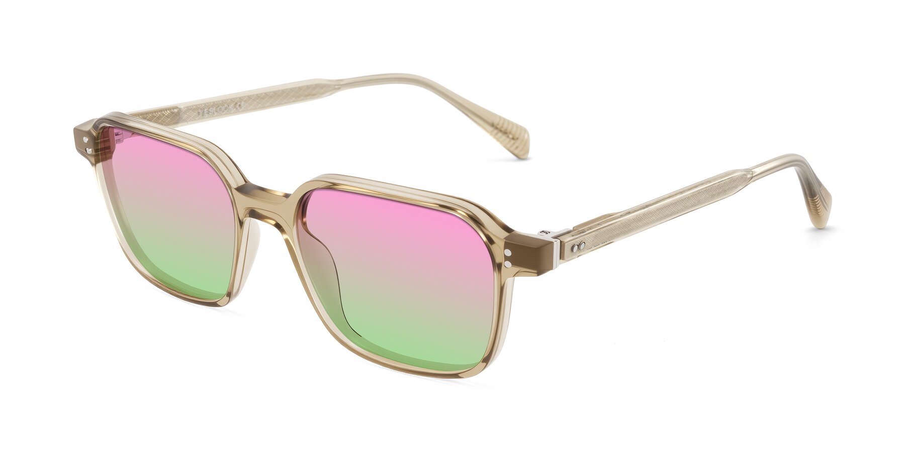 Angle of Schwedts in Champagne with Pink / Green Gradient Lenses