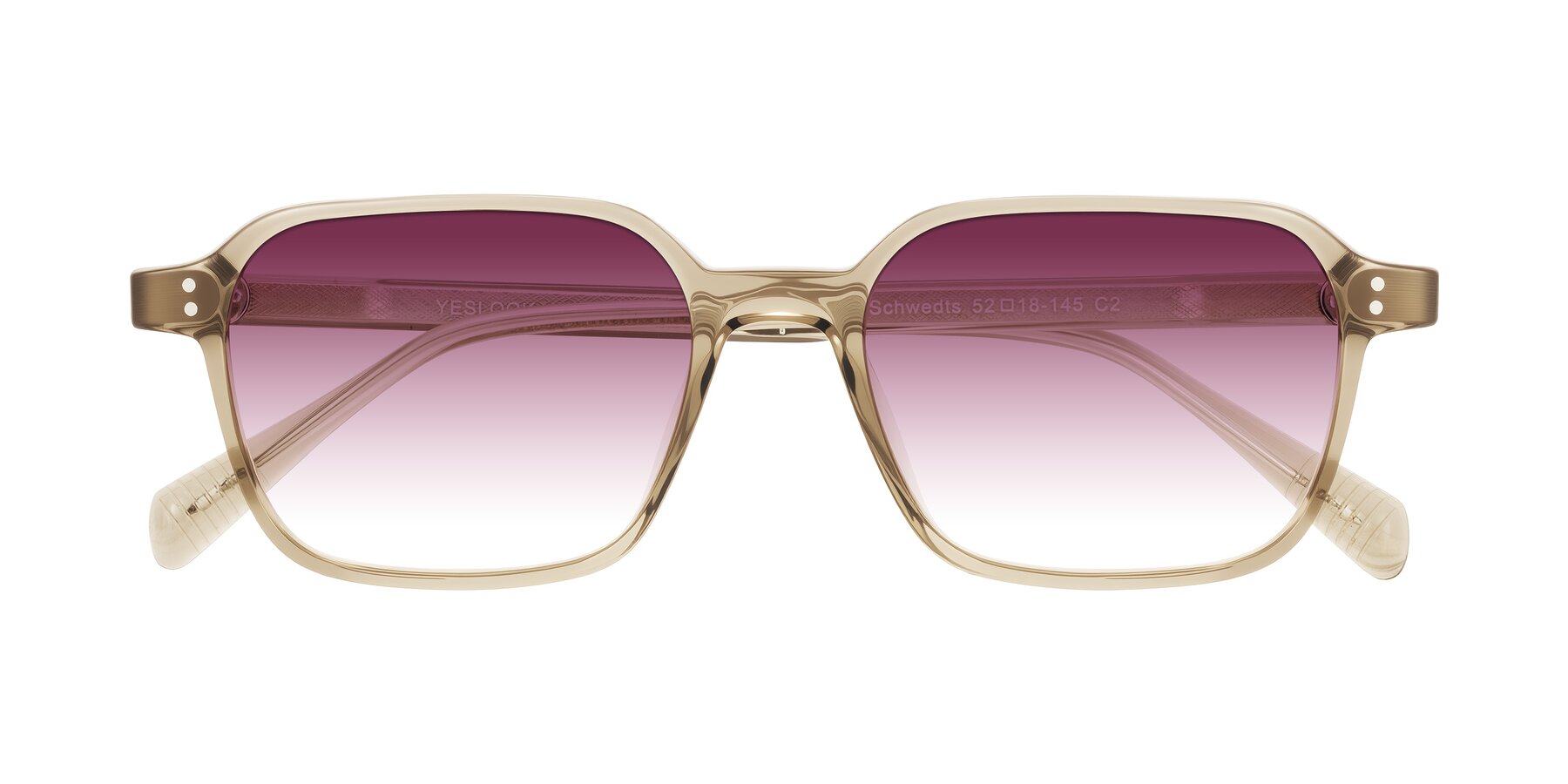 Folded Front of Schwedts in Champagne with Wine Gradient Lenses