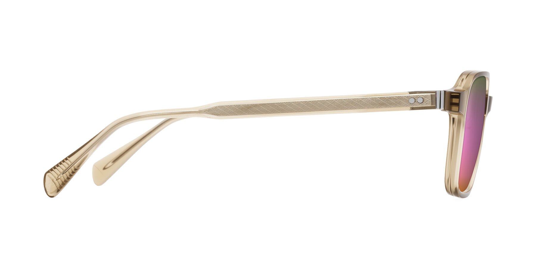 Side of Schwedts in Champagne with Pink Mirrored Lenses