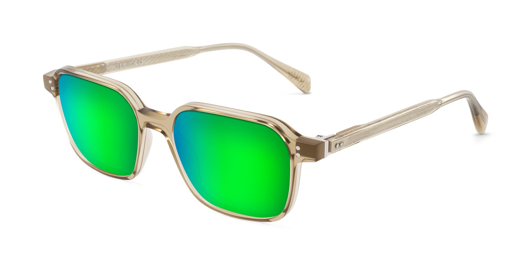 Angle of Schwedts in Champagne with Green Mirrored Lenses