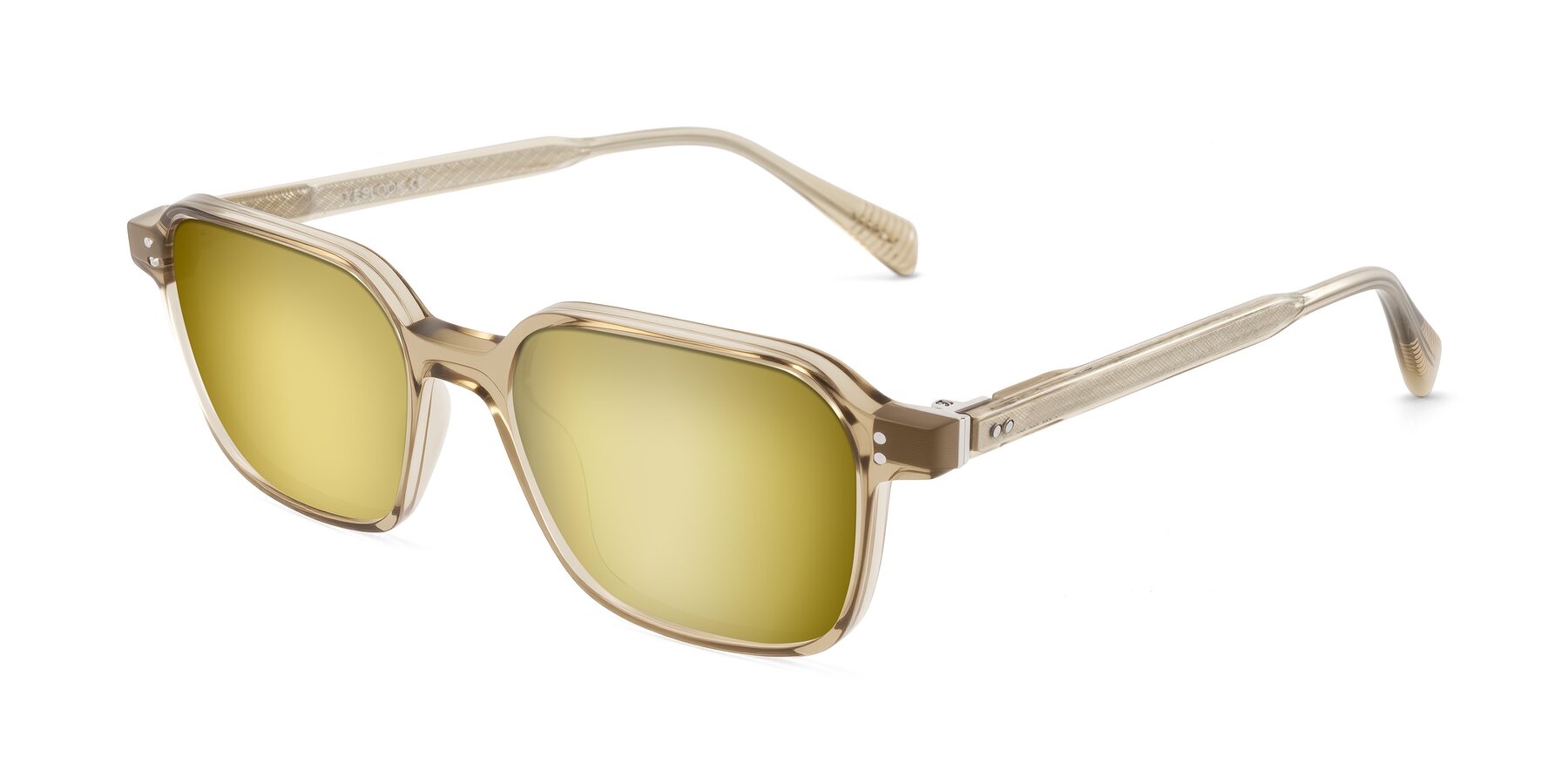 Angle of Schwedts in Champagne with Gold Mirrored Lenses