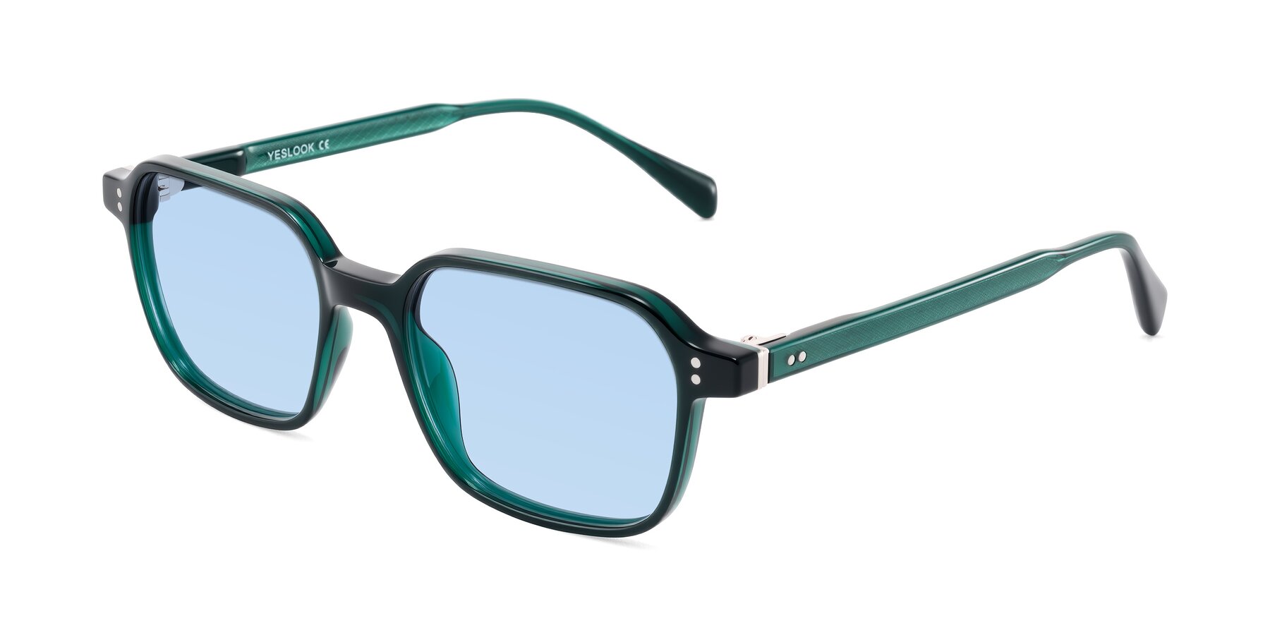 Angle of Schwedts in Emerald with Light Blue Tinted Lenses