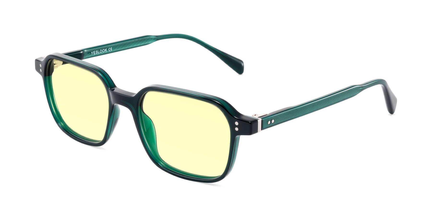 Angle of Schwedts in Emerald with Light Yellow Tinted Lenses