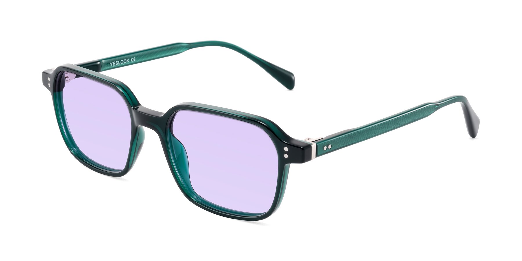 Angle of Schwedts in Emerald with Light Purple Tinted Lenses
