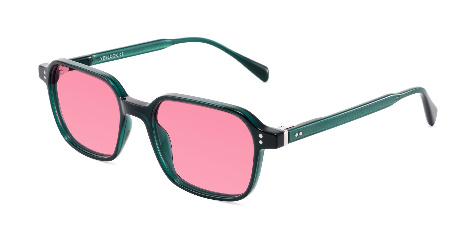 Angle of Schwedts in Emerald with Pink Tinted Lenses