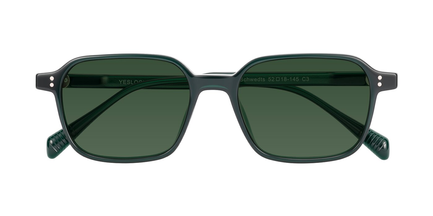 Schwedts - Emerald Tinted Sunglasses