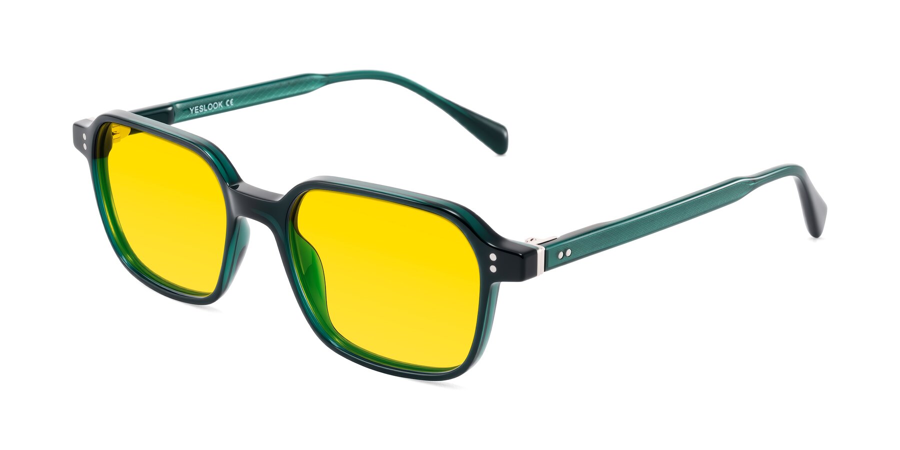 Angle of Schwedts in Emerald with Yellow Tinted Lenses