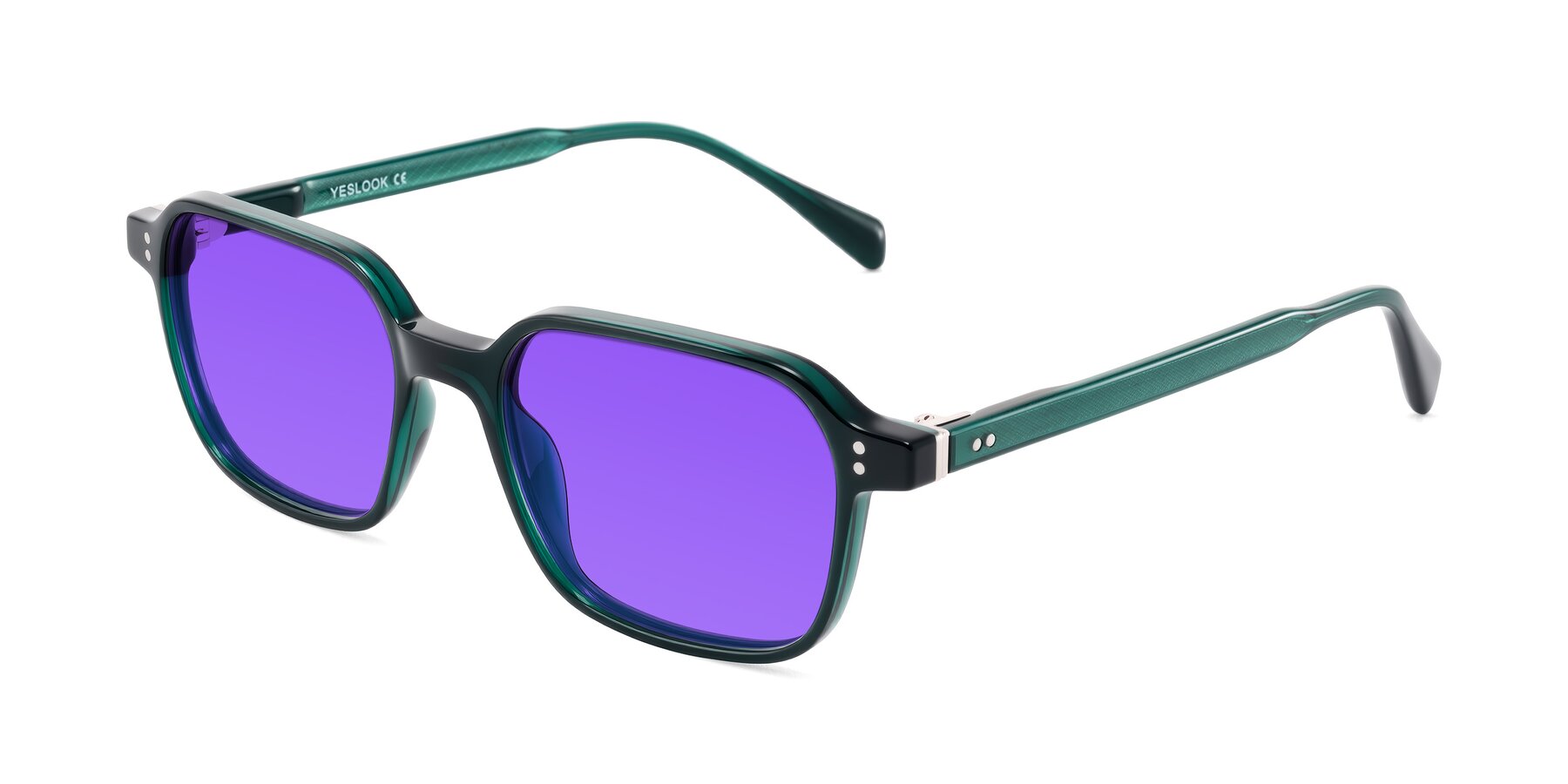 Angle of Schwedts in Emerald with Purple Tinted Lenses