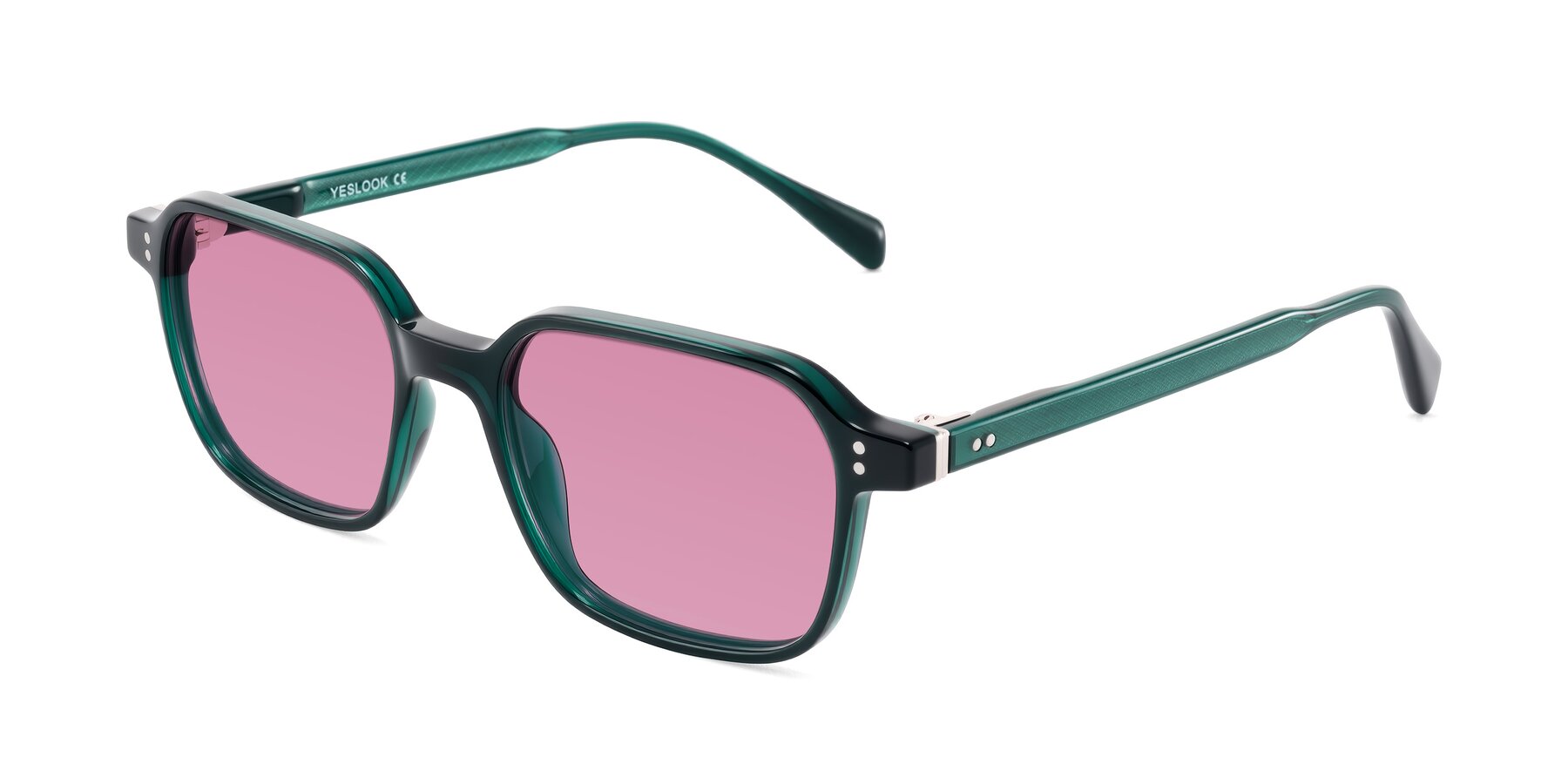 Angle of Schwedts in Emerald with Medium Wine Tinted Lenses