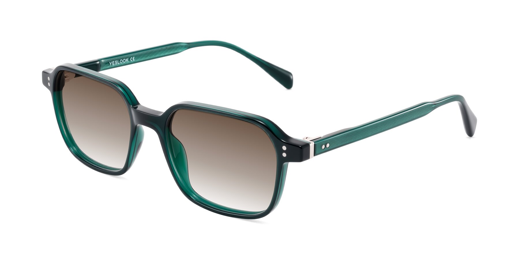 Angle of Schwedts in Emerald with Brown Gradient Lenses