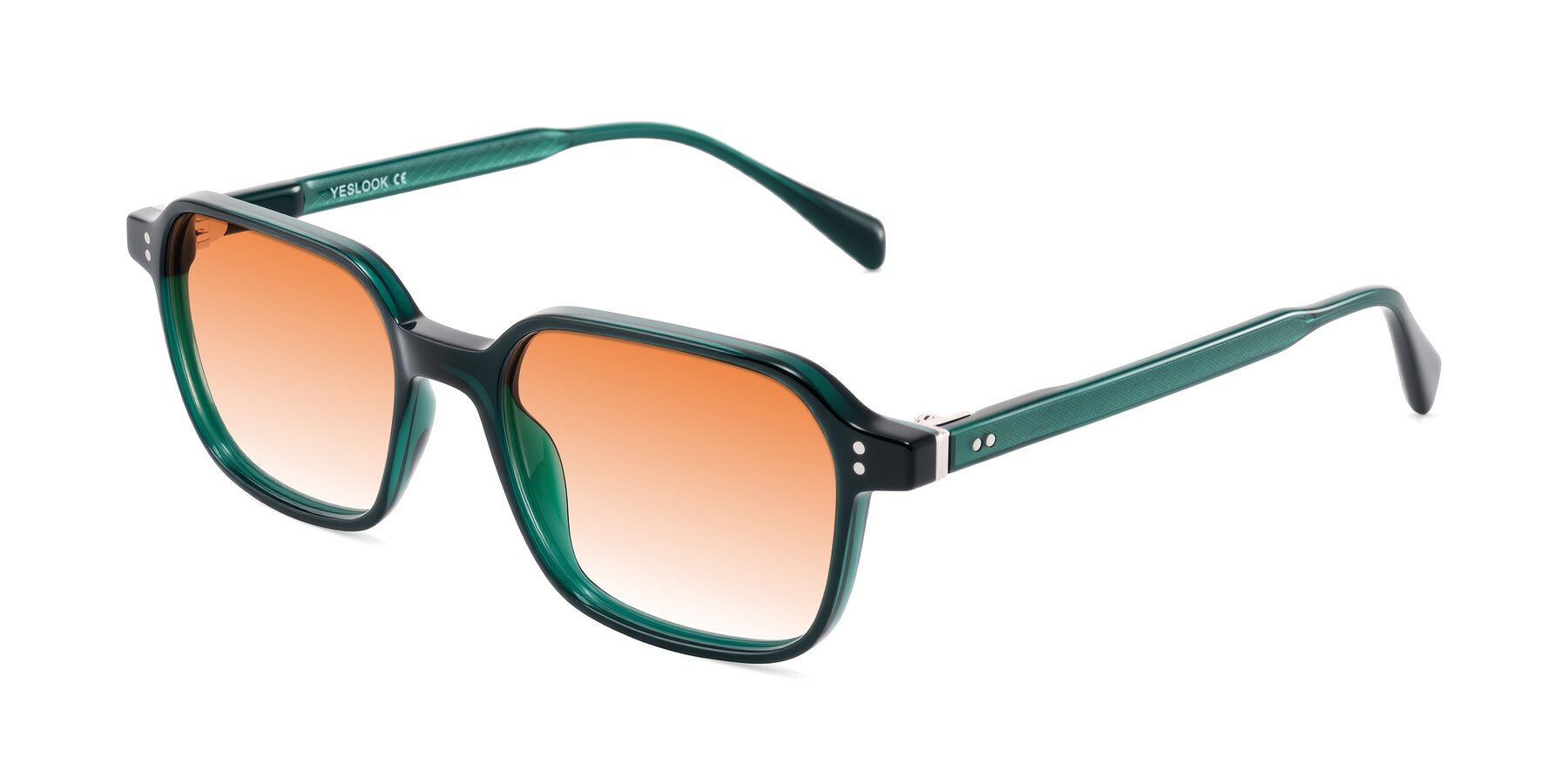Angle of Schwedts in Emerald with Orange Gradient Lenses