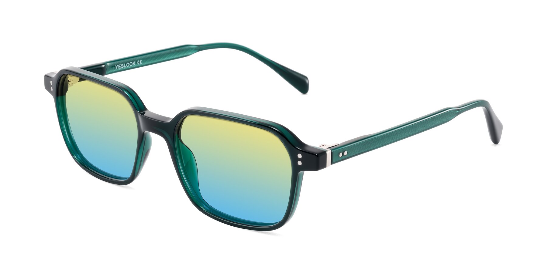Angle of Schwedts in Emerald with Yellow / Blue Gradient Lenses