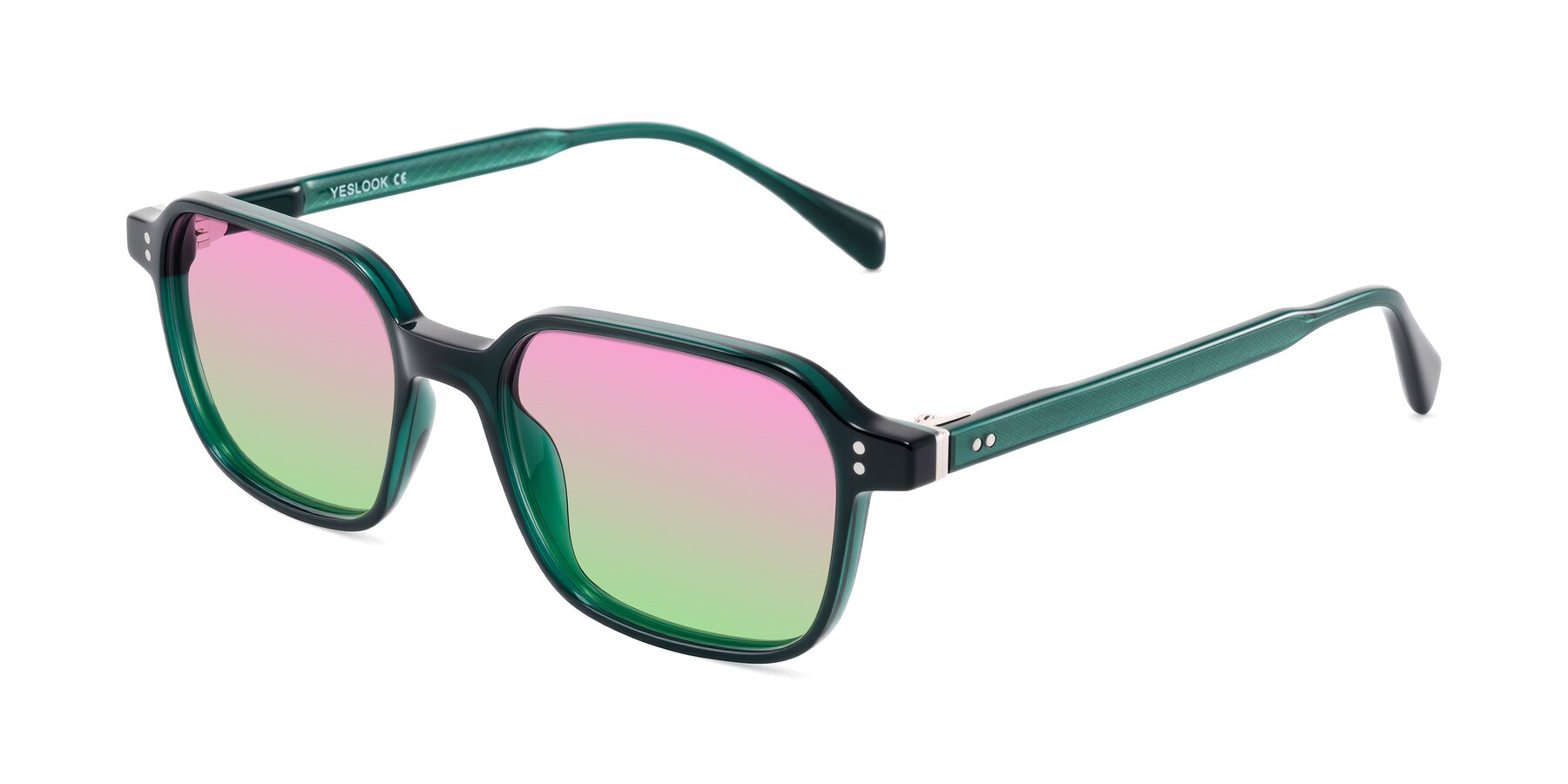 Angle of Schwedts in Emerald with Pink / Green Gradient Lenses