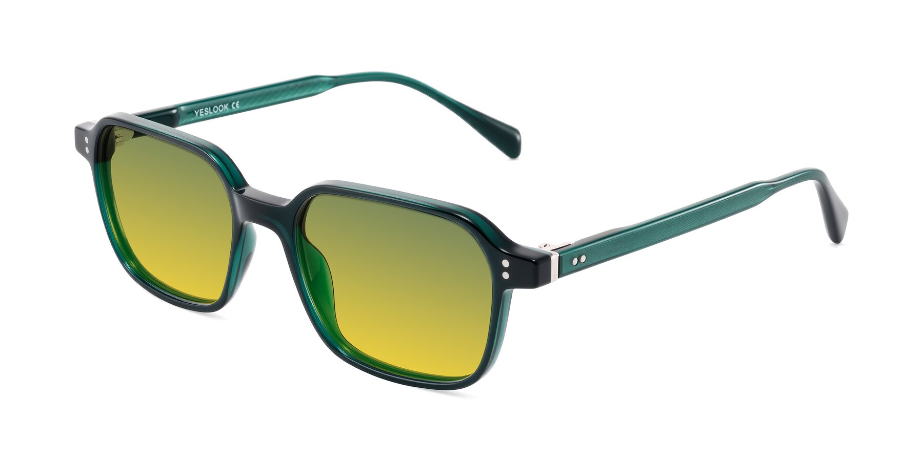 Angle of Schwedts in Emerald with Green / Yellow Gradient Lenses