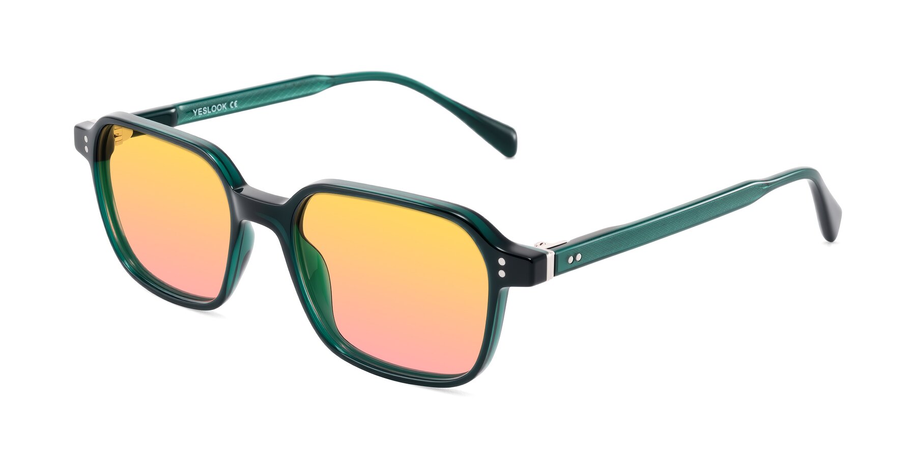Angle of Schwedts in Emerald with Yellow / Pink Gradient Lenses