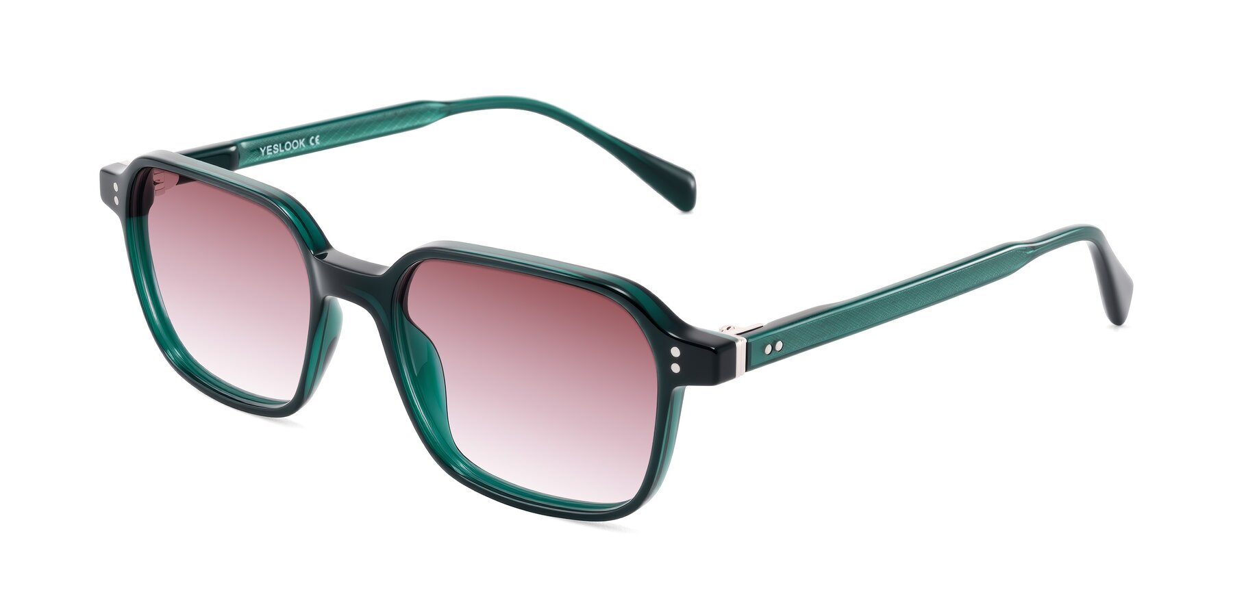 Angle of Schwedts in Emerald with Garnet Gradient Lenses